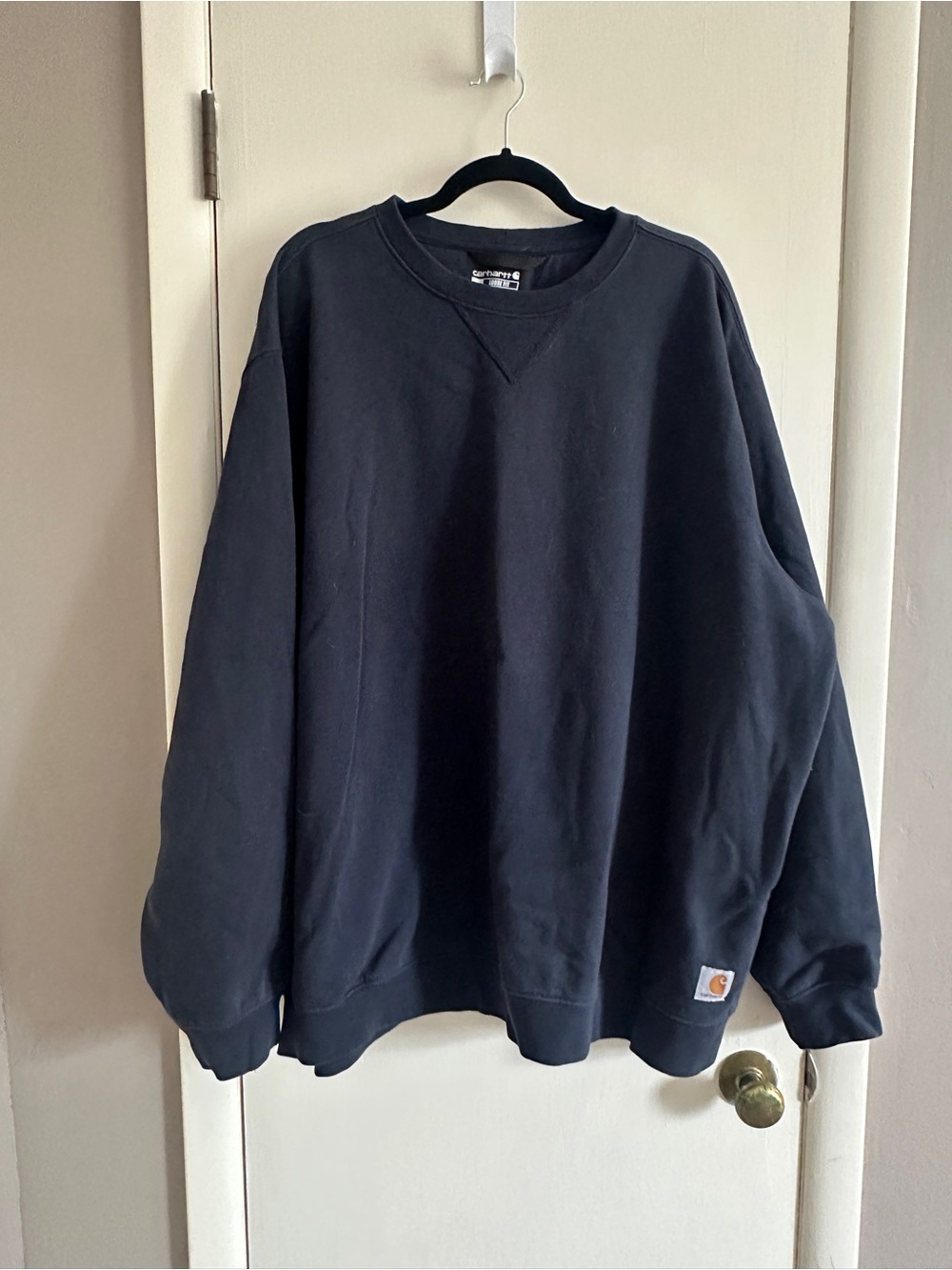 Carhartt Men’s Heavy Duty Navy Crewneck Sweatshirt